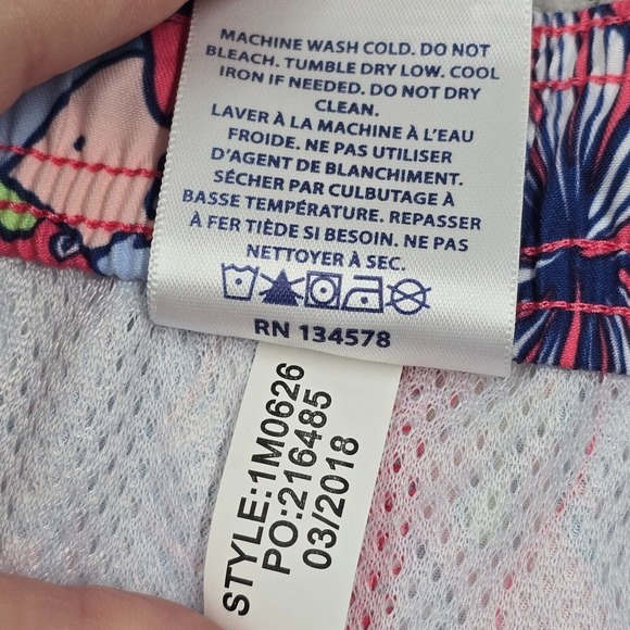 Vineyard Vines Swim Trunks Mens XL Pink Mermaids Mesh Lining Shorts Beach Pool - Picture 5 of 14